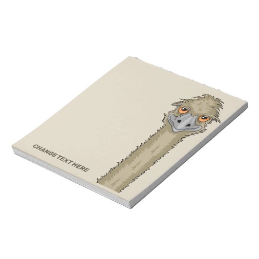 Emu Custom Text Notizblock (Rotiert)