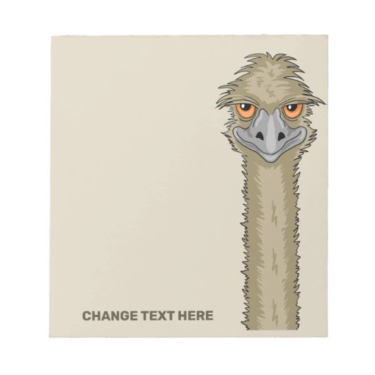 Emu Custom Text Notizblock (Vorderseite)