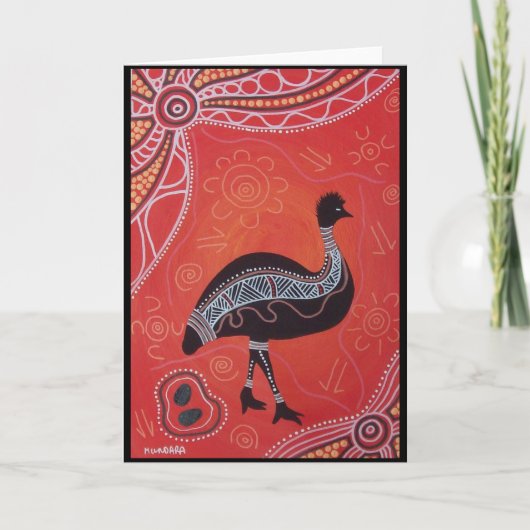 Emu Dream Card mit Dreamtime Story Karte (Vorderseite)