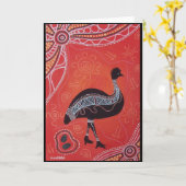 Emu Dream Card mit Dreamtime Story Karte (Gelbe Blume)