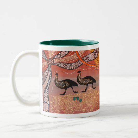 Emu Dreaming mit Dreamtime Story Tasse (Links)