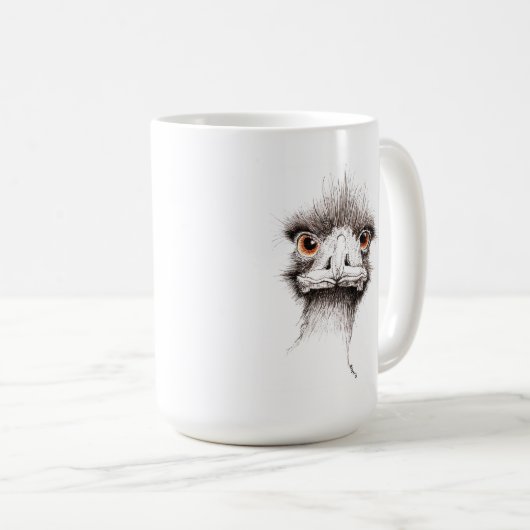 Emu durch Inkspot Kaffeetasse (VorderseiteRechts)