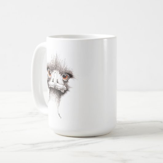 Emu durch Inkspot Kaffeetasse (Vorderseite Links)