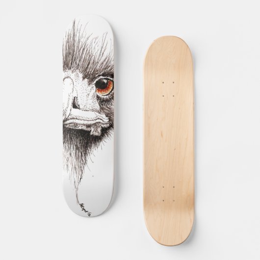 Emu durch Inkspot Skateboard (Vorderseite)