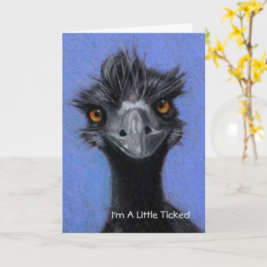 EMU: Ich bin WENIG TICKTE: VERGASS IHR BIRHTDAY Karte (Gelbe Blume)