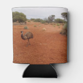 Emu im Freien kann kühler sein Dosenkühler (Rückseite)