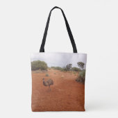 Emu in der Tüte der Wüste Tasche (Rückseite)
