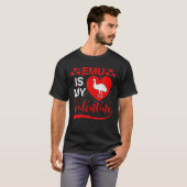 Emu ist mein Valentine Funny Heart Emu Valentinsta T-Shirt (Vorne ganz)