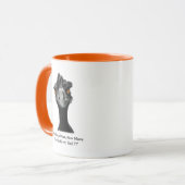 Emu: Lustig, Spaß: Zu viele Kaffee: Kunst Tasse (Vorderseite Links)