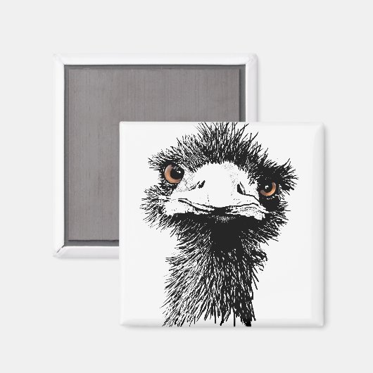 Emu Magnet (Vorderseite/Rückseite)