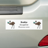 Emu mit Eiern Cartoon-Abbildung Autoaufkleber (Auf Auto)