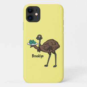 Emu mit Eiern Cartoon-Abbildung Case-Mate iPhone Hülle