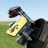 Emu mit Eiern Cartoon-Abbildung Golf Headcover (In Situ)