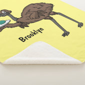 Emu mit Eiern Cartoon-Abbildung Sherpadecke (3/4)