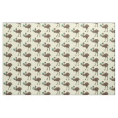 Emu mit Eiern Cartoon-Abbildung Stoff (Fat Quarter (45,7 x 55,9 cm))