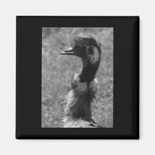 Emu Nature liebt schwarz-weiße vertikale Aufkleber Magnet