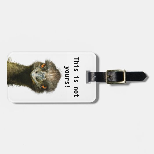 Emu nicht Ihr Schablone Gepäckanhänger (Vorderseite horizontal)