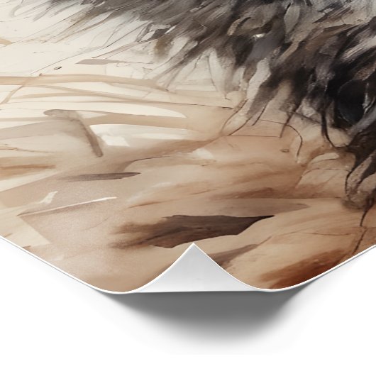 Emu no 1 Glossy Poster (Ecke)