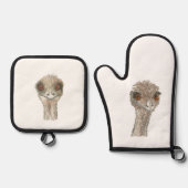 Emu Oven Mitt & Pot Holding Set (Vorderseite)