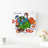 Emu-Run Quadratische Wanduhr (Zuhause)