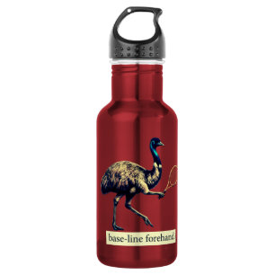 Emu-Tennisspieler - Vorhand von der Grundlinie  Edelstahlflasche
