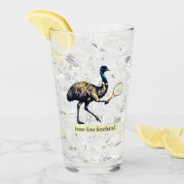 Emu-Tennisspieler - Vorhand von der Grundlinie  Glas