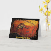 Emu-Traumkarte Karte (Gelbe Blume)