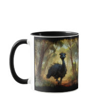 Emu und Australischer Outback Forest