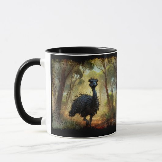 Emu und Australischer Outback Forest Tasse (Links)