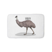 Emu Vogel Cartoon Badematte (Vorderseite)
