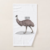 Emu Vogel Cartoon Badhandtuch Set (Handtuch)