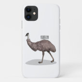 Emu Vogel Cartoon Case-Mate iPhone Hülle (Rückseite)
