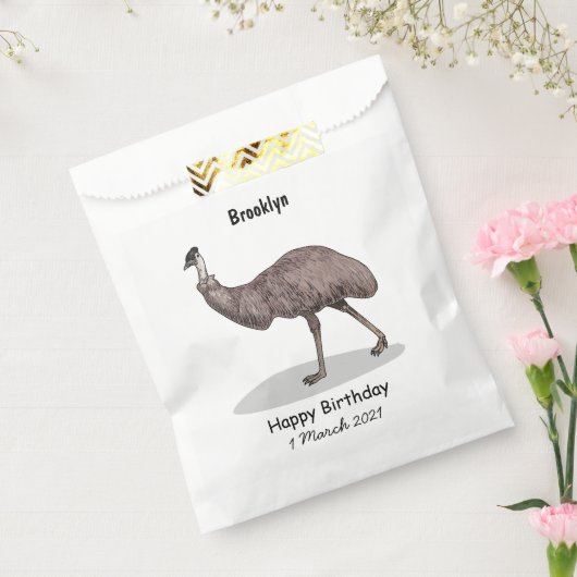 Emu Vogel Cartoon Geschenktütchen (Versiegelt)
