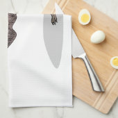 Emu Vogel Cartoon Geschirrtuch (Viertel Falte)