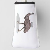 Emu Vogel Cartoon Golf Headcover (Rotieren 90)