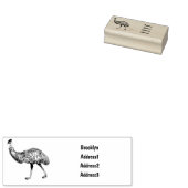 Emu Vogel Cartoon Gummistempel (Stempel)