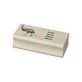 Emu Vogel Cartoon Gummistempel (Stempel)
