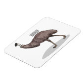Emu Vogel Cartoon Magnet (Linke Seite)