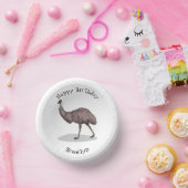 Emu Vogel Cartoon Pappteller (Party)