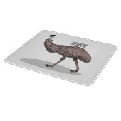 Emu Vogel Cartoon Schneidebrett (Ecke)