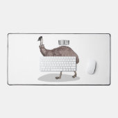 Emu Vogel Cartoon Schreibtischunterlage (Tastatur & Maus)
