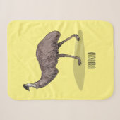 Emu Vogel Cartoon Sherpadecke (Vorderseite (Horizontal))