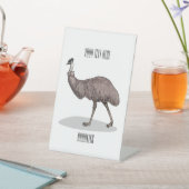 Emu Vogel Cartoon Sockelschild (In SItu)