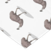 Emu Vogel Cartoon Tischdecke (Schrägansicht)