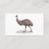 Emu Vogel Cartoon Visitenkarte (Rückseite)