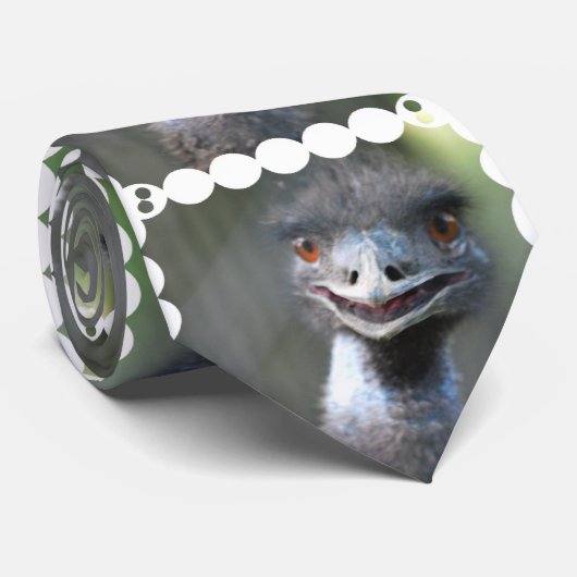 Emu-Vogel Krawatte (Gerollt)