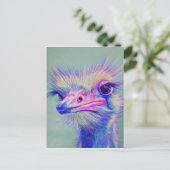 Emu-Vogel Postkarte (Stehend Vorderseite)