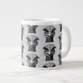 Emu-Vogelkopf Jumbo-Tasse (Vorderseite Rechts)