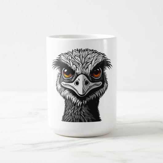 Emu-Vogelkopf Kaffeetasse (Mittel)