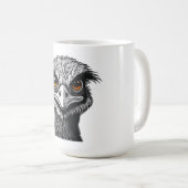 Emu-Vogelkopf Kaffeetasse (VorderseiteRechts)